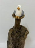 Seagull On A Post - by Emma Frame