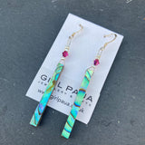 Paua Shell Fan Earrings - by Mhairi Sim - Girl Paua