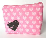 Heart Purse or Make-up bag- by Lucy Jackson