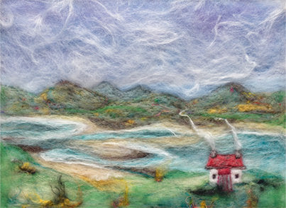 Needle felted bothy