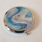 Needle Felted Designs on Handbag Mirrors - by Lynne McGill - Lin-Pin