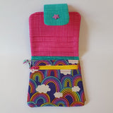 Wallet in Rainbows Fabric- by Lucy Jackson