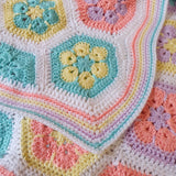 African Flower Crochet Blanket - by Fiona Whyte