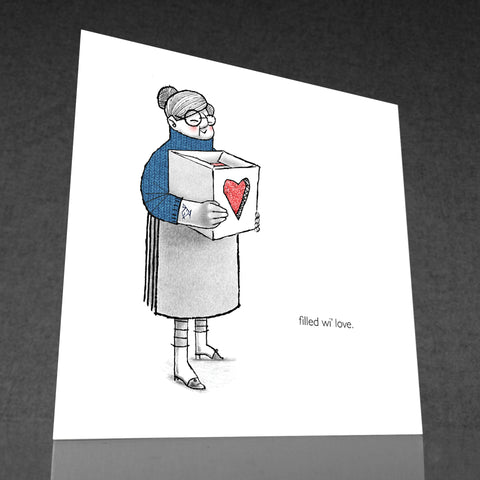 Filled wi' love Card - by Keith Pirie