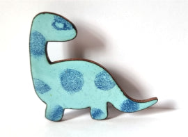 Dinosaur Enamel Brooches - by Jennifer Crockett - JayCee Designs