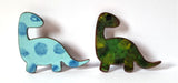 Dinosaur Enamel Brooches - by Jennifer Crockett - JayCee Designs