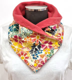 Neck Warmer Scarf Bright Flowers - by Lucy Jackson