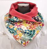 Neck Warmer Scarf Bright Flowers - by Lucy Jackson