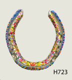 Floral Style Hand Painted Horseshoes - By Gillian Kingslake