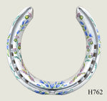 Thistle Hand Painted Horseshoes - By Gillian Kingslake