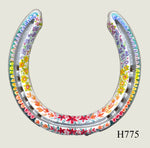 Floral Style Hand Painted Horseshoes - By Gillian Kingslake