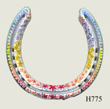 Floral Style Hand Painted Horseshoes - By Gillian Kingslake