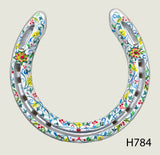 Christmas Hand Painted Horseshoes - By Gillian Kingslake