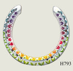 Floral Style Hand Painted Horseshoes - By Gillian Kingslake