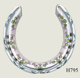 Thistle Hand Painted Horseshoes - By Gillian Kingslake