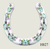Thistle Hand Painted Horseshoes - By Gillian Kingslake