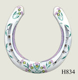 Thistle Hand Painted Horseshoes - By Gillian Kingslake