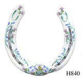 Thistle Hand Painted Horseshoes - By Gillian Kingslake