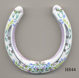 Thistle Hand Painted Horseshoes - By Gillian Kingslake