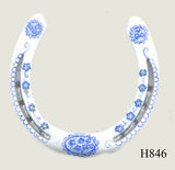 Patterned Style Hand Painted Horseshoes - By Gillian Kingslake