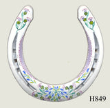 Thistle Hand Painted Horseshoes - By Gillian Kingslake