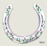 Thistle Hand Painted Horseshoes - By Gillian Kingslake