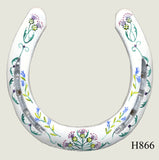 Various Hand Painted Horseshoes - By Gillian Kingslake