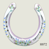 Thistle Hand Painted Horseshoes - By Gillian Kingslake