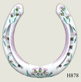 Thistle Hand Painted Horseshoes - By Gillian Kingslake