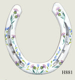 Thistle Hand Painted Horseshoes - By Gillian Kingslake