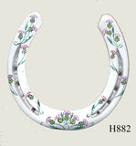 Thistle Hand Painted Horseshoes - By Gillian Kingslake