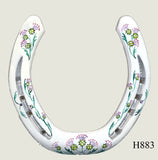 Thistle Hand Painted Horseshoes - By Gillian Kingslake