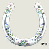 Thistle Hand Painted Horseshoes - By Gillian Kingslake