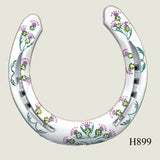 Thistle Hand Painted Horseshoes - By Gillian Kingslake