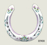 Thistle Hand Painted Horseshoes - By Gillian Kingslake