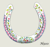 Various Hand Painted Horseshoes - By Gillian Kingslake