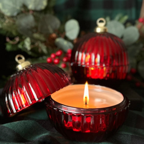 Christmas Spice Candle Bauble - by Kirsty Hope