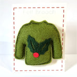 Christmas Jumper Brooch - by Lucy Jackson