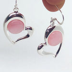 Mother of Pearl in Silver Frame Earrings - by Mhairi Sim - Girl Paua