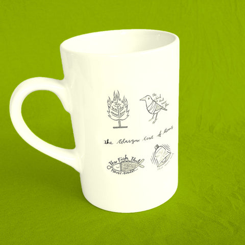 Glasgow Coat of Arms Mug - by Keith Pirie