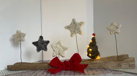 Christmas Stars Table Decoration (Small) - by Emma Frame