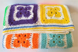 Bright Crochet Squares Blanket - by Fiona Whyte