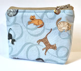 Blue Cats Purse - by Lucy Jackson Designs