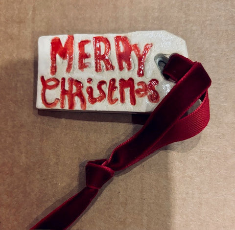 Ceramic gift tag - by Claire Farmer - Little Bird Ceramics