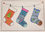 Colour Your Own Cards Christmas Pack - by Lucy Jackson