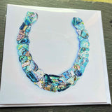 Paua Shell Print Greetings Cards - by Mhairi Sim - Girl Paua