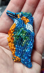 Beaded Felt Brooches Collection - by Lucy Jackson