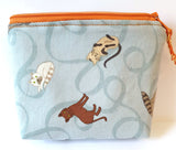 Blue Cats Purse - by Lucy Jackson Designs