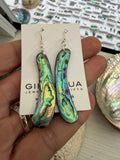 Natural shaped Paua Shell  Earrings - by Mhairi Sim - Girl Paua