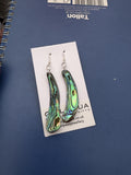 Natural shaped Paua Shell  Earrings - by Mhairi Sim - Girl Paua